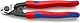 KNIPEX Drahtseilschere geschmiedet mit Mehrkomponenten-Hüllen 190 mm, 95 62 190