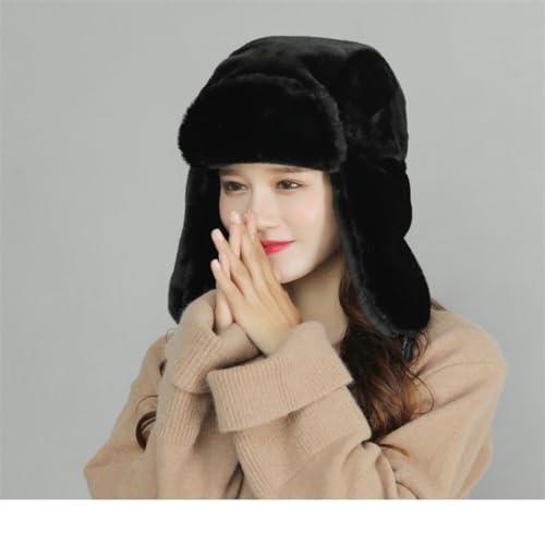 Long Skiing Lei Feng Hat Women's Winter Warmth Thickened Ear Protection Cotton Hat3