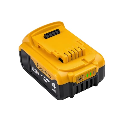 DALEPRO 4.0 Ah 20 Volt Battery Replacement Compatible with Dewalt DCB204 DCB206 DCB208 DCB200 Battery 20v Lithium ion