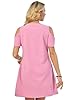 tinkfarbo Women's Casual Short Dress with Off-The-... #3