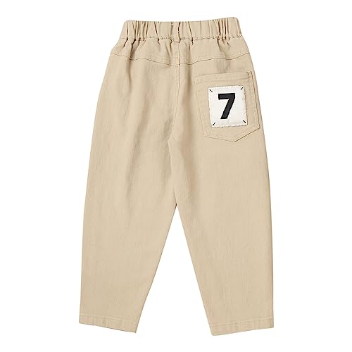 Toddler Boys Stretch Skinny Chino Pants Pull On Trousers School Uniform4