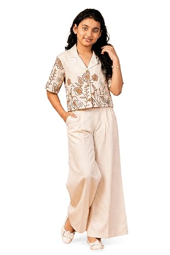 Image of Fashion Dream Girls Cotton Blend Embroidered Co-Ord Set|Coord Set|Combo Set|Kids Clothes for Girls