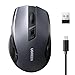 UGREEN 2.4G & Bluetooth Maus Kabellos mit USB C Aufladung, wiederaufladbare Maus mit 4000DPI, ergonomisches Design und leise klick, funkmaus kompatibel mit Laptop Computer Windows macOS Linux
