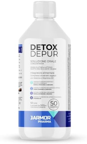 Detox Drenante Forte 500 ml – Depurativo Fegato e Intestino, Panc...