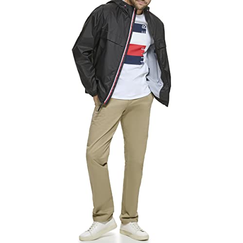 Image of Tommy Hilfiger Men's Simple Hooded Rain Jacket