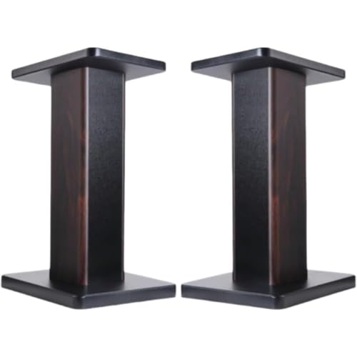 スピーカースタンド スピーカーベース オーディオサポートラック EnergyDeer 無垢材サラウンドスタンド 2個セット 防振 滑り止め 砂粒充填可能 (90cm,A) (70cm,B)