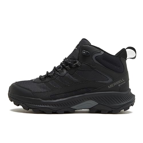Merrell Men's Speed Strike 2 Mid Waterproof Hiking Boot, Black, 12.0