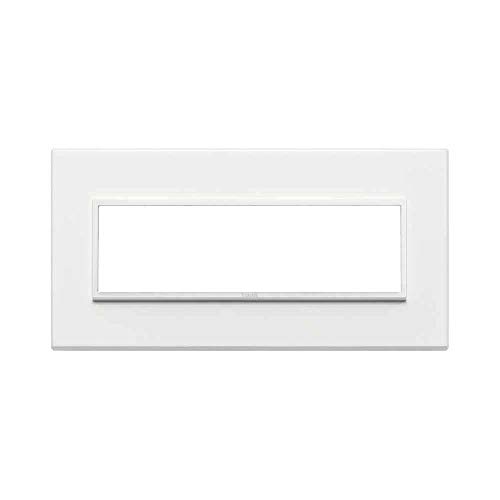  Vimar Serie Eikon Evo – Placca 7 Moduli Alluminio Serie Eikon Bianco Total