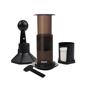 AGARO Regency Manual Press Coffee Espresso Maker, Travel Coffee Maker, Portable, Bonus 500 Paper Filter