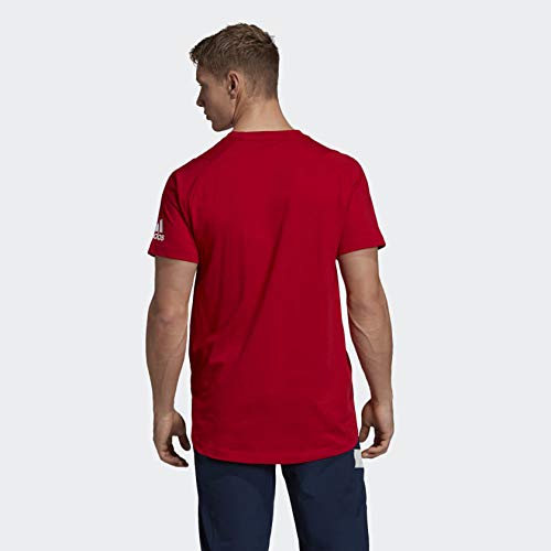 adidas Men's USA Volleyball Tee s Power Red/White/Collegiate Navy Medium