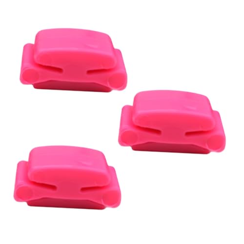 JOINPAYA 3個 ピックカバー ギターピック収納 携帯用ピッククリップ マイクスタンドトレイ エレキギターピック ギターピックオ??ーガナイザー 粘着ギターピック ゴム ピンク