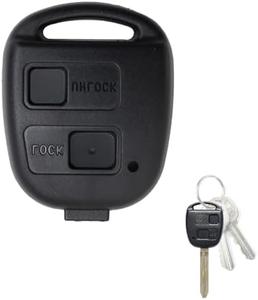 PARTMASTER 2-Button Car Key Fob Case Shell - Replacement Remote Cover For Suzuki (Black)