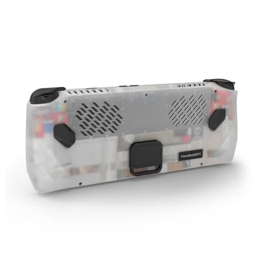 Cooling Modcase for ROG Ally, ROG Ally Back Plate Accessories, Heat Management Shell Case Compatible with ROG Ally, Easy Installation Cover with Foldable Kickstand, and Custom Nameplate (Translucent)
