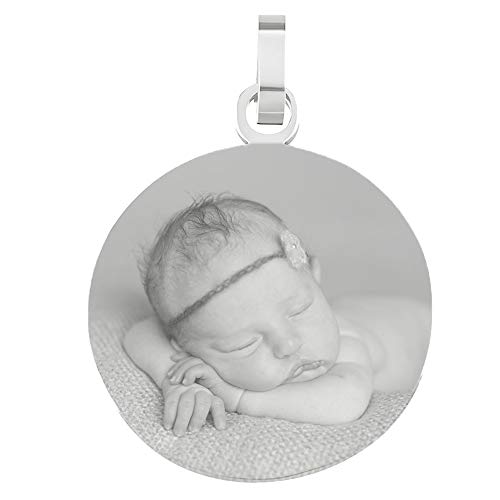 Anhänger rund echt Silber 925 mit eigener Fotogravur/Bildgravur Cover