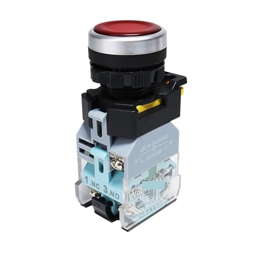 Interrupteur bouton LED 12V 220V avec contact argenté 10A robuste