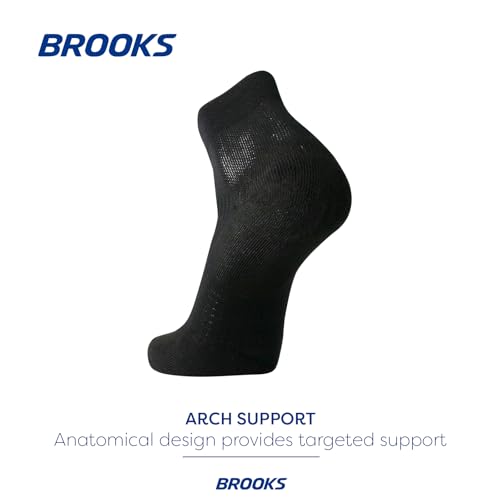 Brooks Ghost Quarter Socks I Performance Running Cushioned Socks with Arch Support for Men & Women3