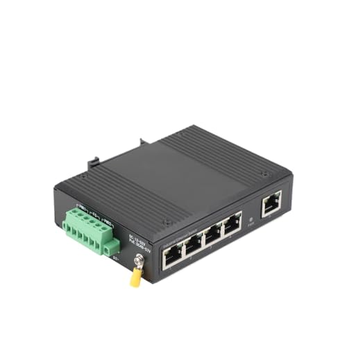 Commutateur PoE industriel 5 ports 100M rail DIN pour automatisation de garage et atelier