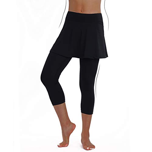 ANIVIVO Women's Tennis Skirted Leggings with Pockets