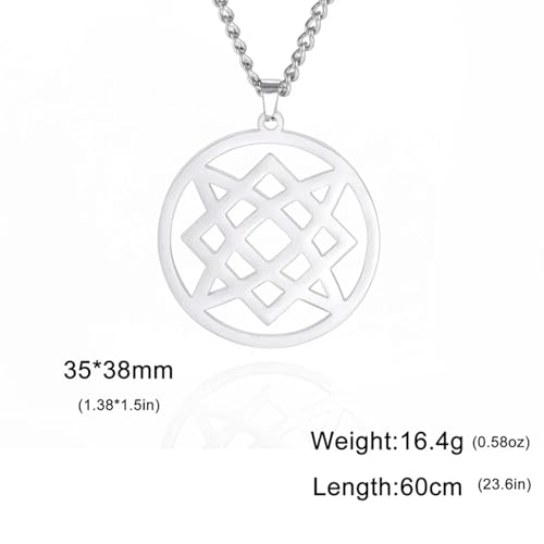 Collier Svarog pour hommes pendentif viking en acier sculpté - 4