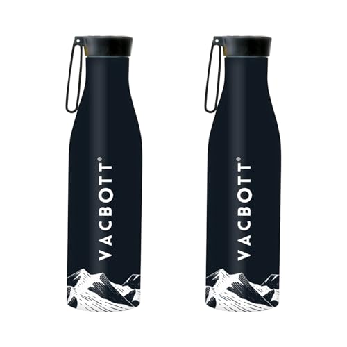 Image of Clay Craft VACBOTT Aspen Double Walled18 Hours Hot and 24 Hours Cold Water Bottle Vacuum Insulated Flask Bottle 860 ml|2 Piece Steel Water Bottles for School, Office, Home, Gym, Leakproof