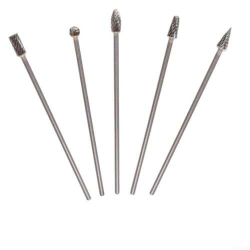 Set de 5 fresas de carburo rotativas 100 mm corte simple miniatura 4