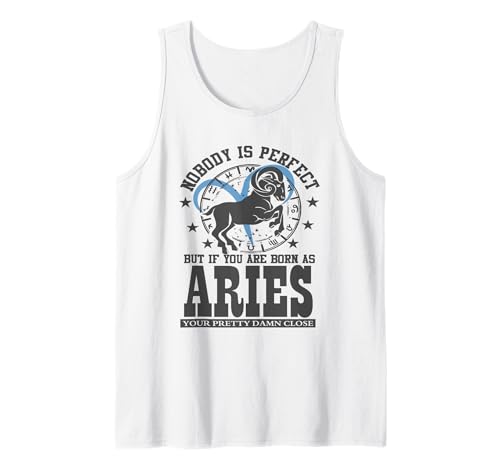 Aries Signo Del Zodíaco Divertido Horóscopo Astrología Fans Camiseta sin Mangas