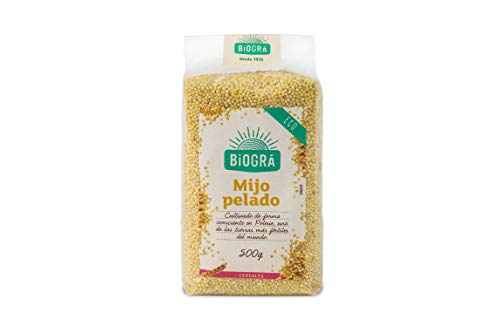 Biográ - Cereales De Mijo Pelado, Cultivado De Forma Consciente En La Polinesia, Bajo Contenido En Rasas Saturadas Y Azúcares, Apto Para Veganos, 500G