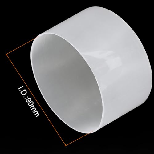Image of uxcell 2pcs Rubber End Caps 90mm ID Vinyl Round Tube Bolt Cap Cover Screw Thread Protectors Clear, 50mm Height
