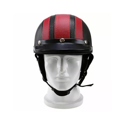 Casco de motocicleta retro de media cara tipo casco scooter verano 3