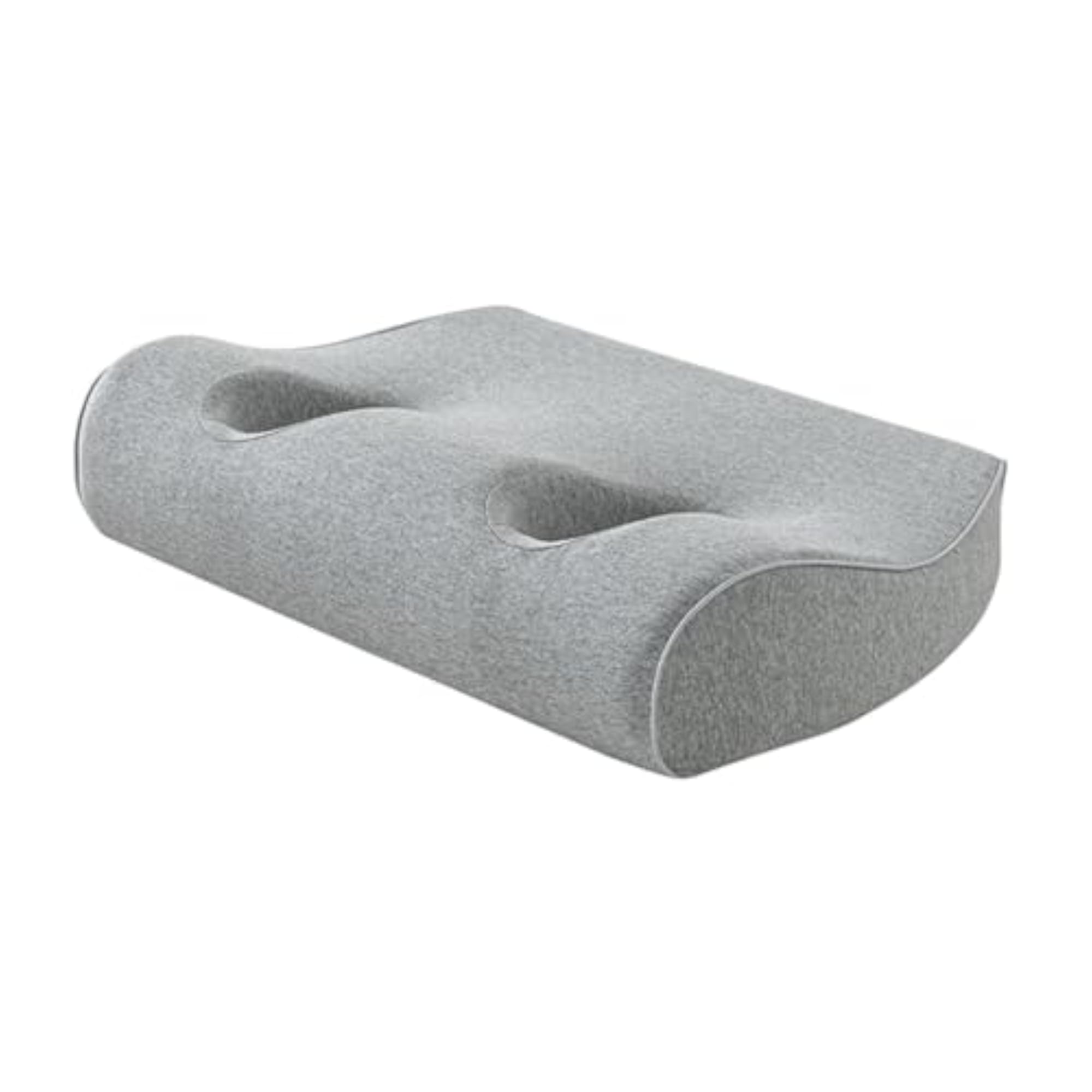 Ear Hole Pillow Side Pillow for Bedroom, Light Gray