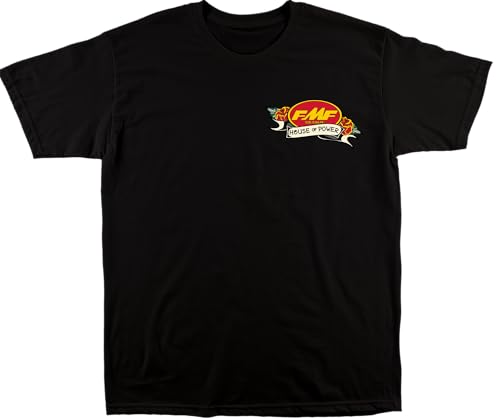 FMF Pins & Needles Tee - Crew Neck Mens T Shirt, Motocross, Dirt Bike T Shirts Blk3