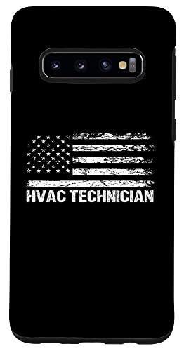 Galaxy S9 Vintage HVAC Experts Flag USA HVAC Technician DAD Men Case