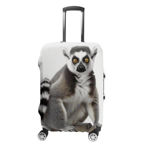 Tailed Lemur Luggage Covers Tsa Approved Suitcase Cover Elastic Washable Luggage Sleeve Carry on Cover Protector Anti-Scratch Suitcase Protector Fits 19-30 Inch Case(M)