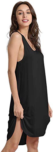 GYS Bamboo Viscose Sleeveless Nightgowns for Women, Soft Tank Top Sleep Shirt, Lightweight Sleepwear Comfy Nightdress Pajamas2