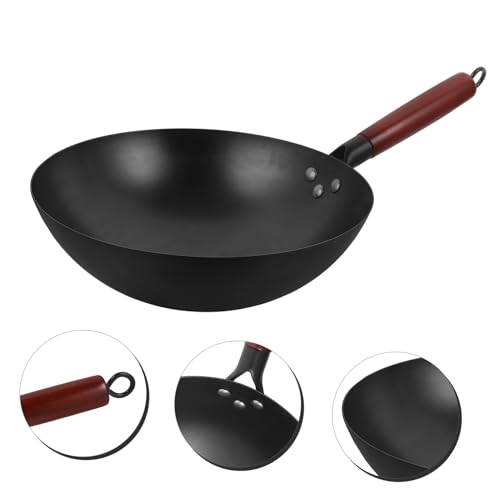 Wok para freír con mango de madera Gatuida miniatura 6