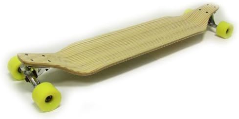TGM Skateboards Down Drop Longboard - Zebra Bamboo - 180mm Trucks - 70mm 80a Wheels