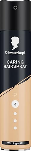 Schwarzkopf Hairspray Caring 250ml, Styling & Care, Strong Hold Hair Spray, Spray for Hair, With Argan Oil