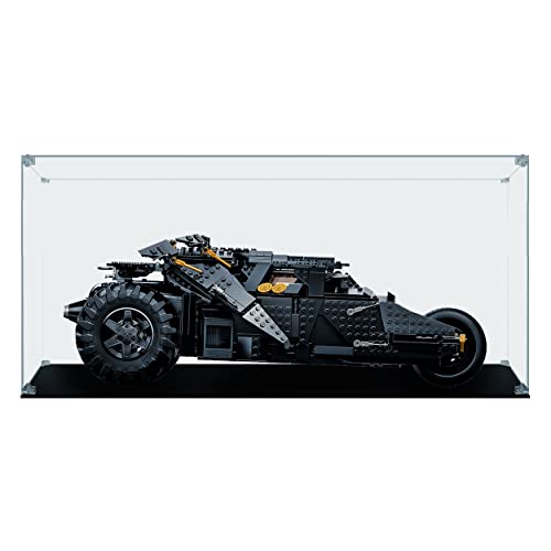 Ecometa | Teca In Plexiglass - Arca®️ | Compatible Batmobile™ Tumbler Lego (76240-76023) (Teca con fondo) Cover