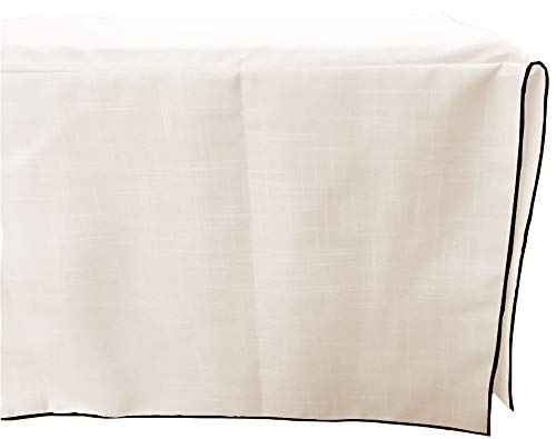Baby Doll Bedding Drake Linen Look Crib Skirt/Dust Ruffle, Black image 3