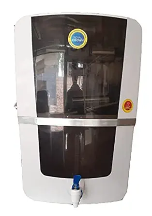 AQUA ZONE Royal Crown 10 L RO +UV +UF+ Membren+Tds Adjuster Advance Technology Plastic Water Purifier (Black)