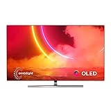 Philips 65OLED855/12, OLED TV de 65" 4K, Ambilight de 3 Lados (P5 Picture Engine con IA, Dolby Vision, Dolby Atmos, Compatible con Alexa, Android TV), Color Gris Mate, 2020/2021