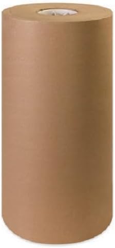 24" Wide x 600' Long 60lb Thickness Brown Kraft Paper Roll For Packing, Shipping, Gift Wrapping Crafts, Cushioning Void Fill Rolls 100% Recycled Material
