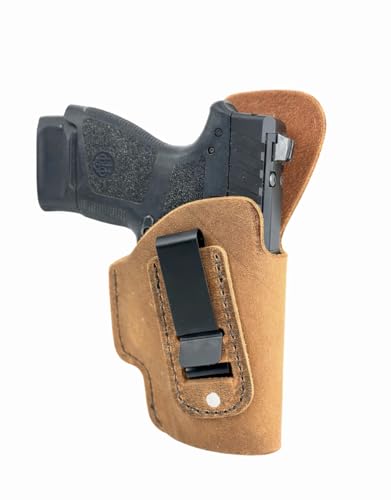 Muddy River Tactical Inside The Waistband Leather Holster - Kahr CW 9/40 - Right Hand - Brown - Classic Style