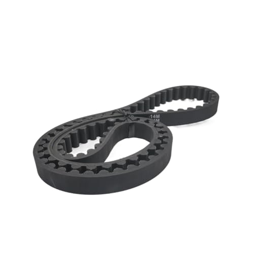 Pangyoo 938-14M Timing Belt Closed Loop Belt Width 25/30/45mm Length 938mm HTD Rubber Timing Belt 14M Synchronous Belt 938-14M-30(Width 50mm)