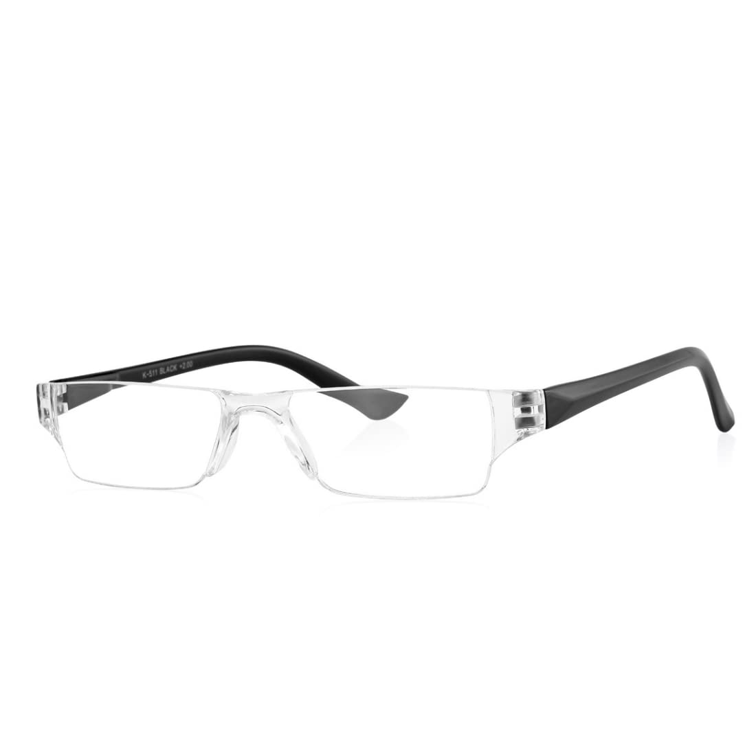 klar Eye Rimless Reading Glasses For Men & Women (K-511 Black +1.25), Anti Reflection Glasses For Mobile Laptop Tablet Computer and reading Books, Sizes From 1 to +3.5. (B09PL2BRGW) Amazon Price History, Amazon Price Tracker