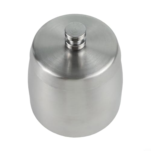 Collecteur de suie en acier inoxydable avec couvercle pour l'intérieur et l'extérieur, résistant au vent, anti-odeurs, facile à nettoyer, argenté