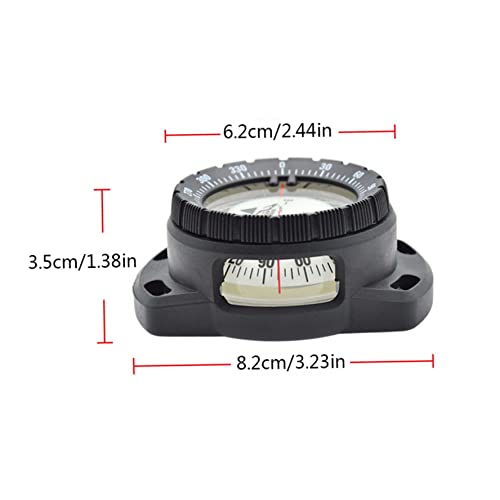 Brújula de buceo luminosa para surf y navegación subacuática, resistente al agua, visión nocturna, con banda elástica para muñeca miniatura 5