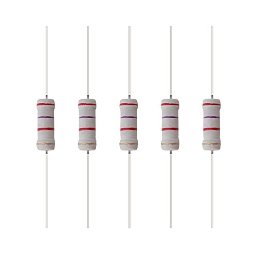 150 Pcs 30 Values Resistor Kit YIWANSON 2W 5% Carbon Film Resistance 0.1-750 ohm, Carbon Resistance Assortment Set, Carbon Resistors Kit for DIY Electronic, Resistor Assortment Kit (0.1R-750R)