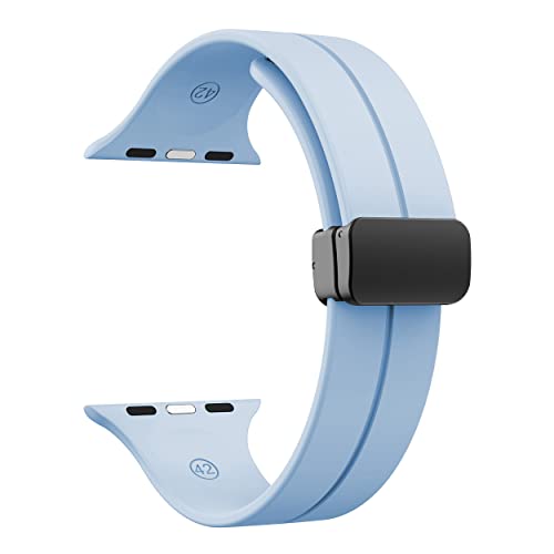 Apple Watch�Ή� �o���h �A�b�v���E�H�b�`�Ή� �}�O�l�b�g�� ���� �x���g �V���R�� �S19�F �X�|�[�c ���o�[�o���h 38mm 42mm 41mm 40mm 44mm 45mm 49mm SE Ultra �����݃J���[ ������� ���킢�� ���f