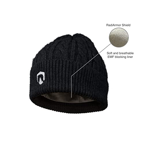 Radiarmor Emf Blocking Knit Cap – Unisex Hat With Emf Blocking Liner That Blocks Over 99% Of High Frequency Rf Radiation (Black) #TOP3